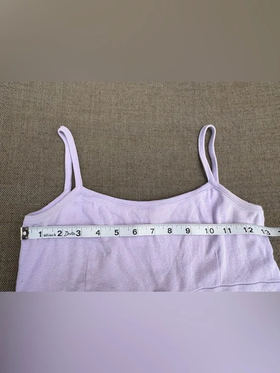 Lavender Y2K Tank Top with Flaps in Front, Women’s sz S/T1 - Picture 4 of 8